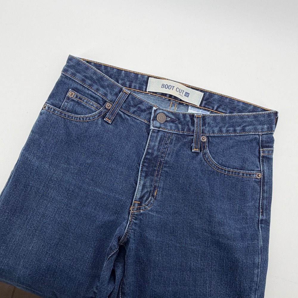 Gap Bootcut Stretch Jeans Womens 4 Regular‎ Dark Wash Denim Mid Rise